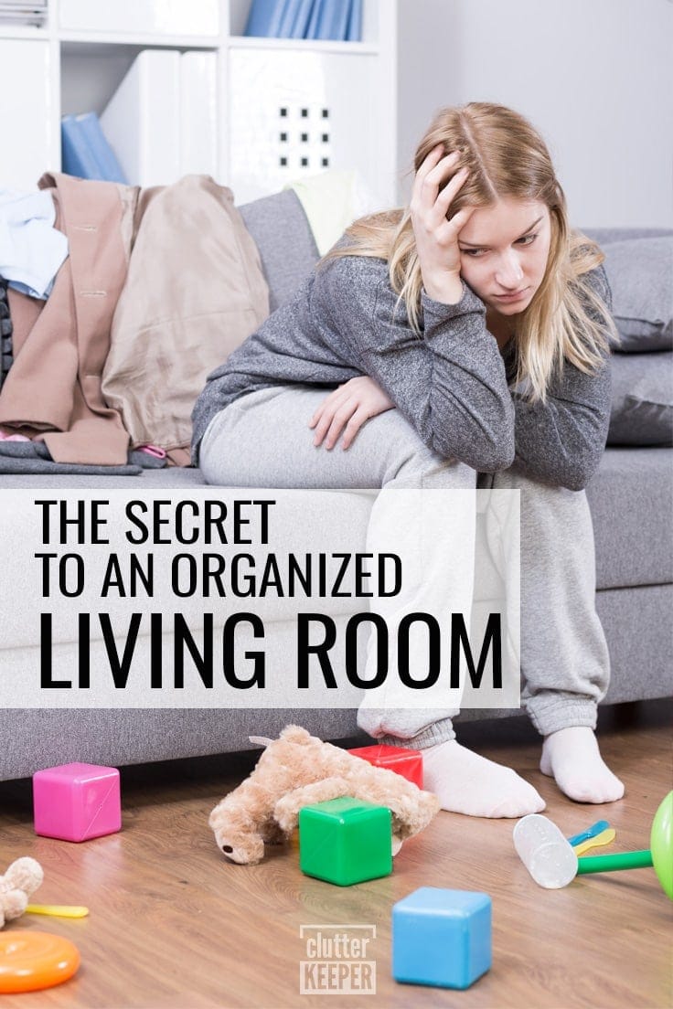 The Secret to an Organized Living Room