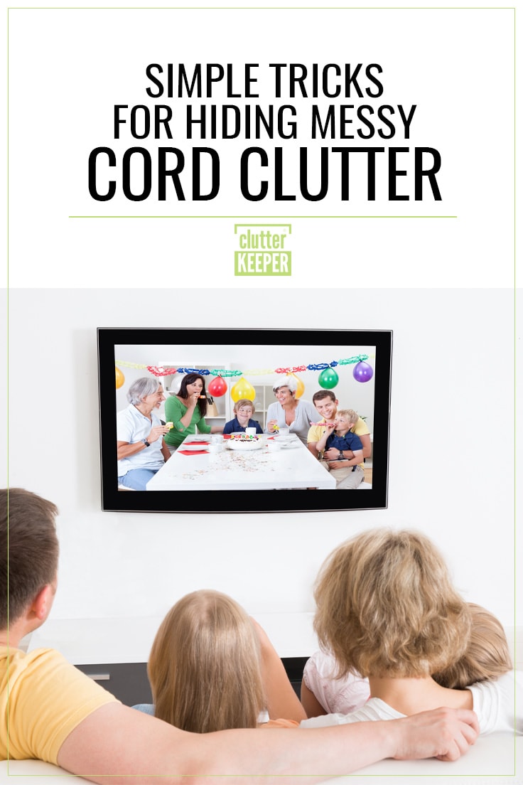 Simple tricks for hiding messy cord clutter