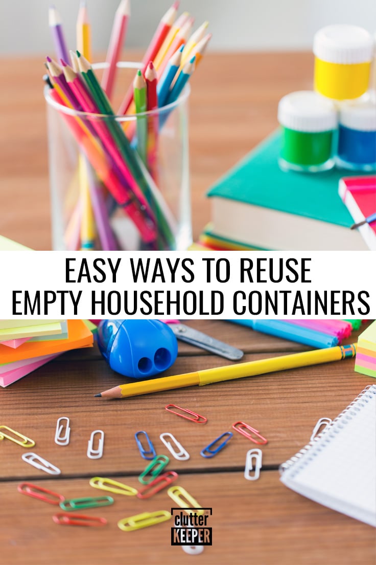 Easy ways to reuse empty household containers