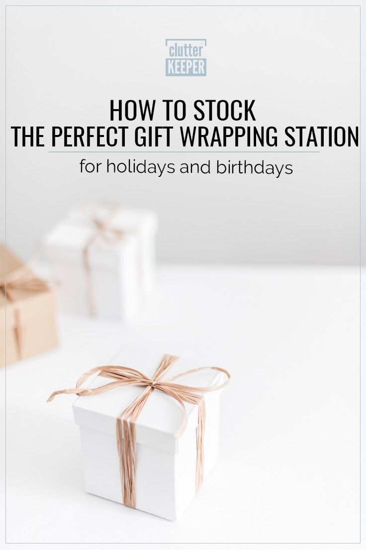 How to stock the perfect gift wrapping station