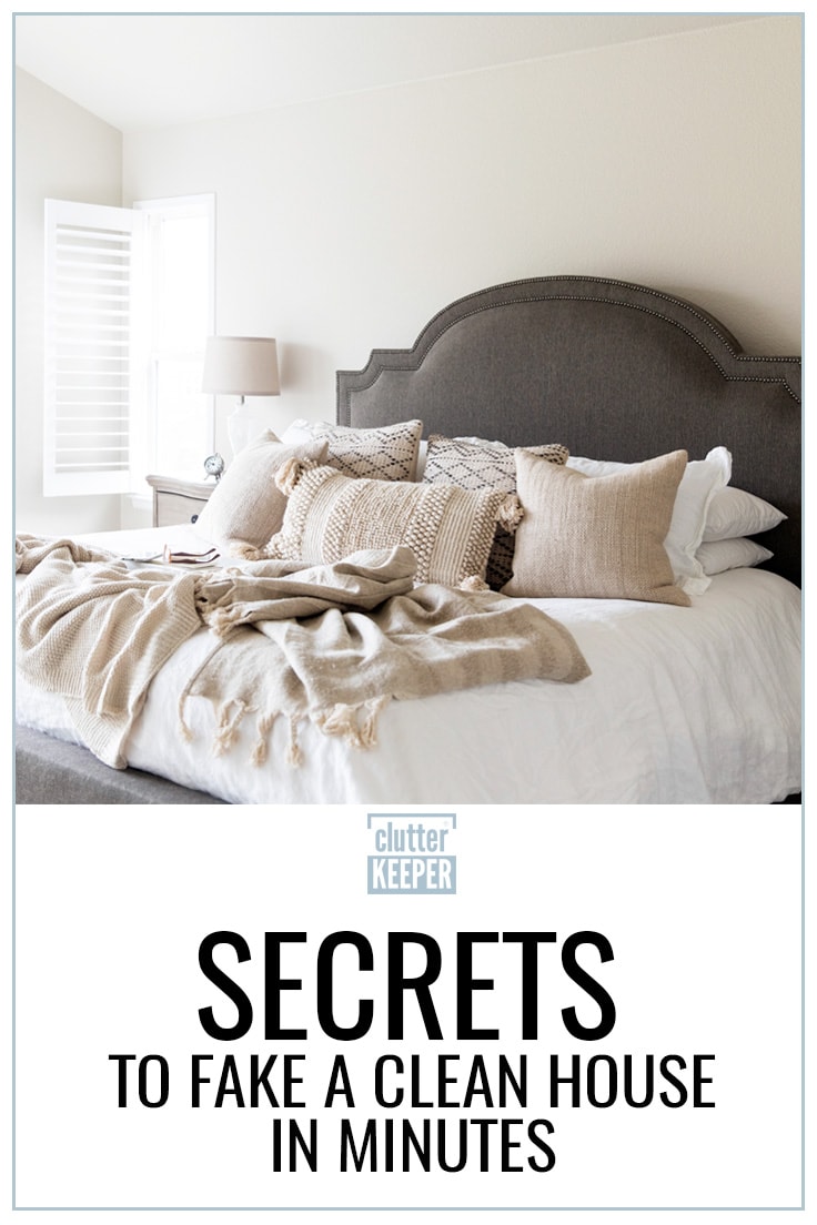 Secrets to fake a clean house in minutes