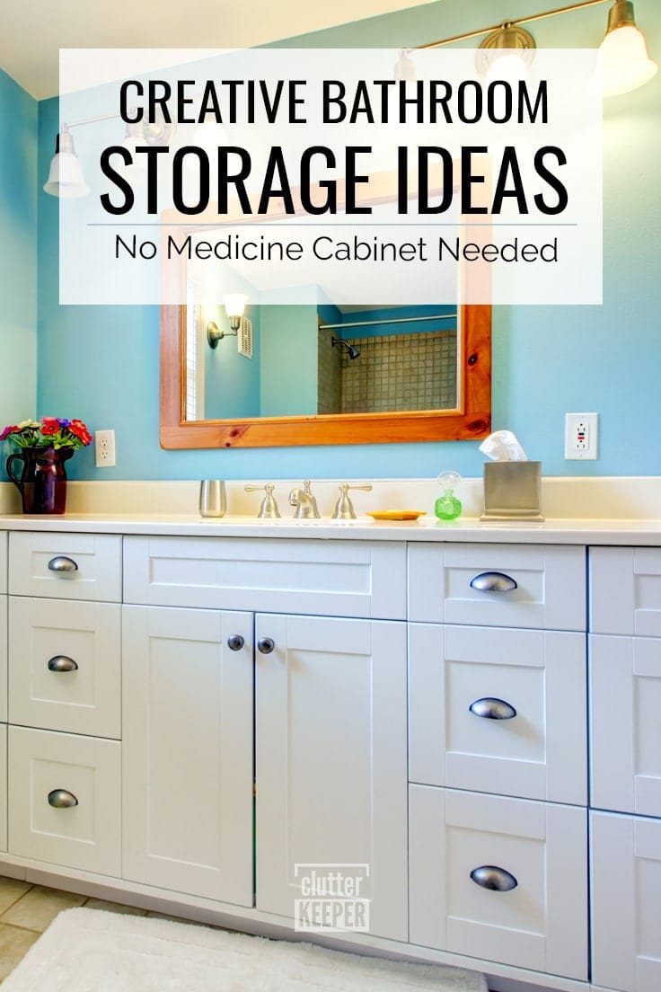 Creative Bathroom Storage Ideas: No Medicine Cabinet Needed