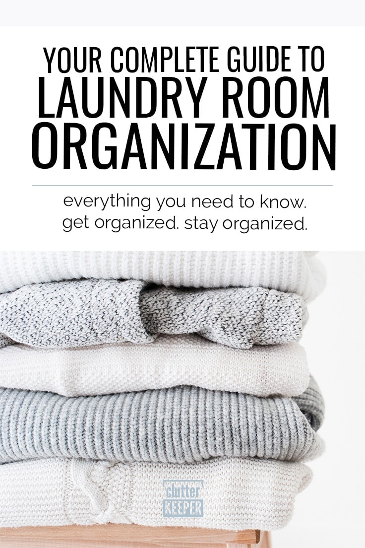 Learn everything you ever wanted or needed to know about laundry room organization. Whether you have a small laundry closet or an entire room, you'll find both DIY storage ideas on a budget and more conventional space saving tips. 