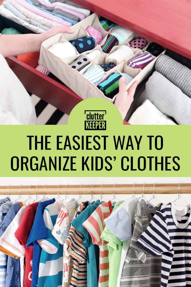 The easiest way to organize kids' clothes.