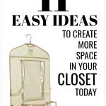 11 Easy Ideas to Create More Space in Your Closet Today, Clutter Keeper® hanging organizer with empty pockets ready for your creative and clever uses.