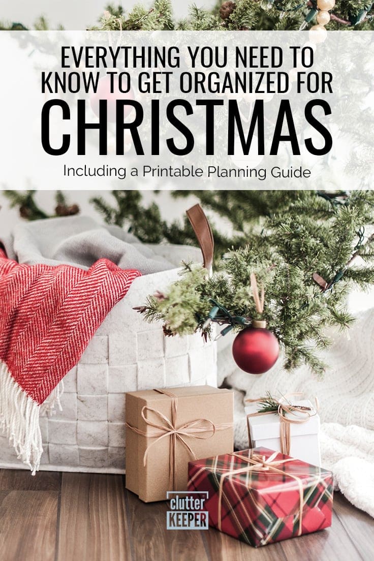 Everything You Need to Know to Get Organized for Christmas Including a Printable Planning Guide.