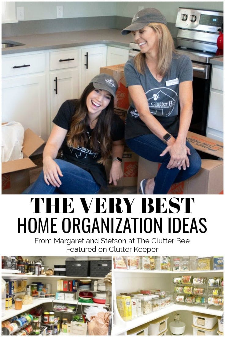 The Very Best Home Organization Ideas from Margaret and Stetson at The Clutter Bee featured on Clutter Keeper®