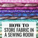How to Store Fabric in a Sewing Room