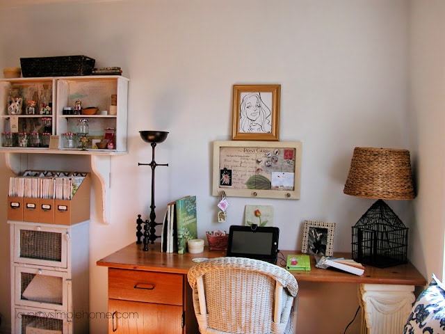 a home office from Love My Simple Home blog 